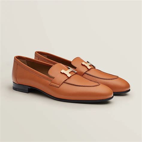 hermes red loafer.